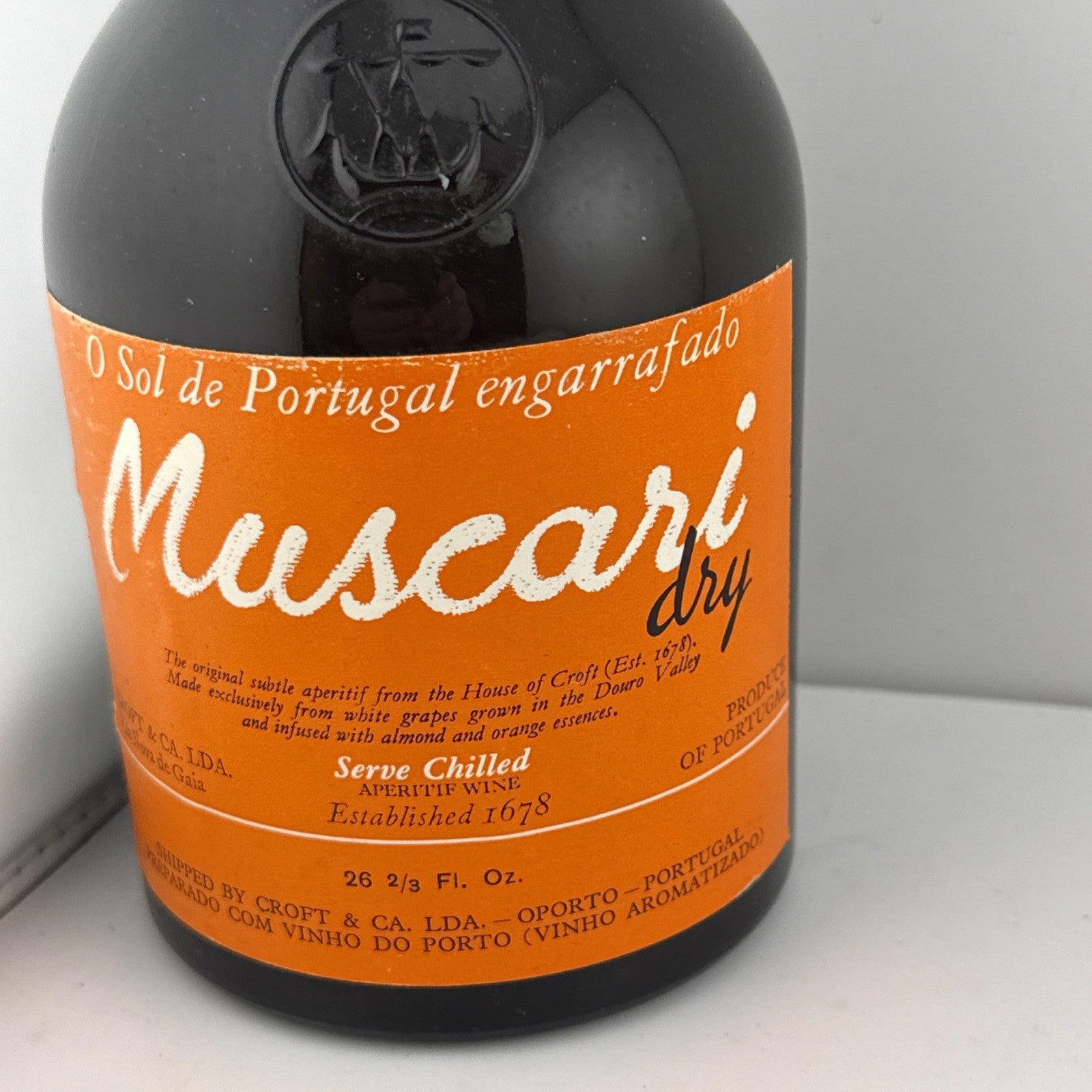 Croft Muscatel Dry Aperitif Wine 75cl Vintage Portuguese Fortified 1990s
