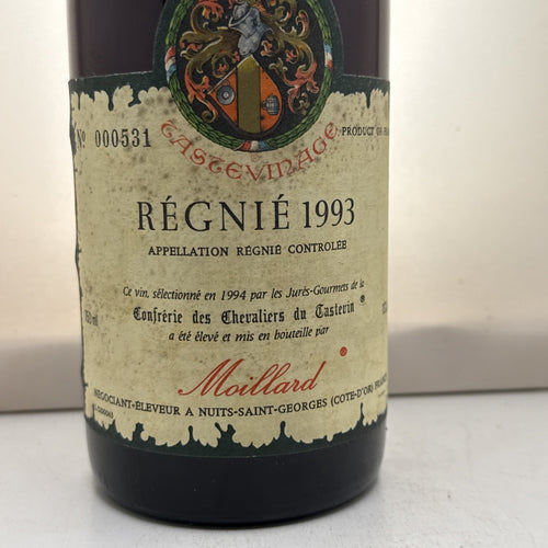 Regnie 1993 33yo Beaujolais Cru Moillard — Tastévinage — Numbered #000531