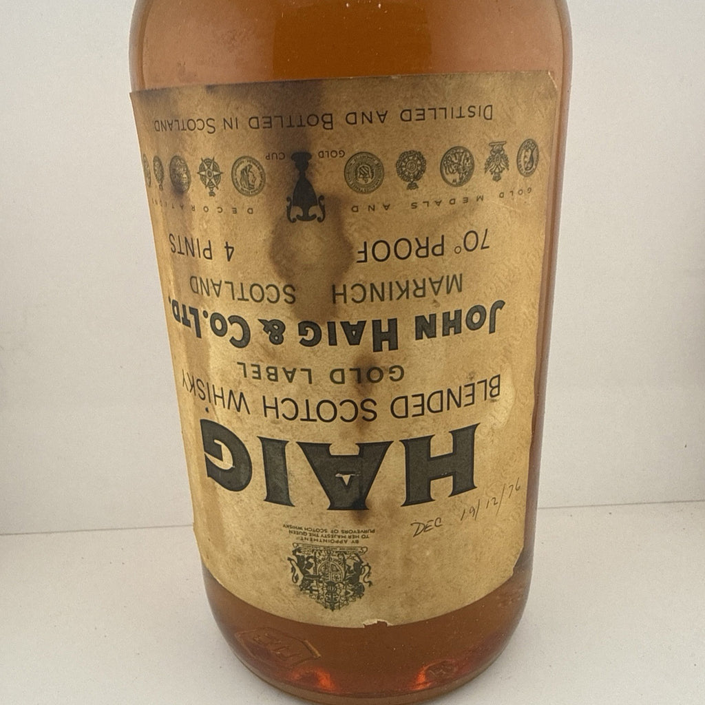 Haig Gold Label Blended Scotch Whisky 4 Pint 70 Proof c.1935–45