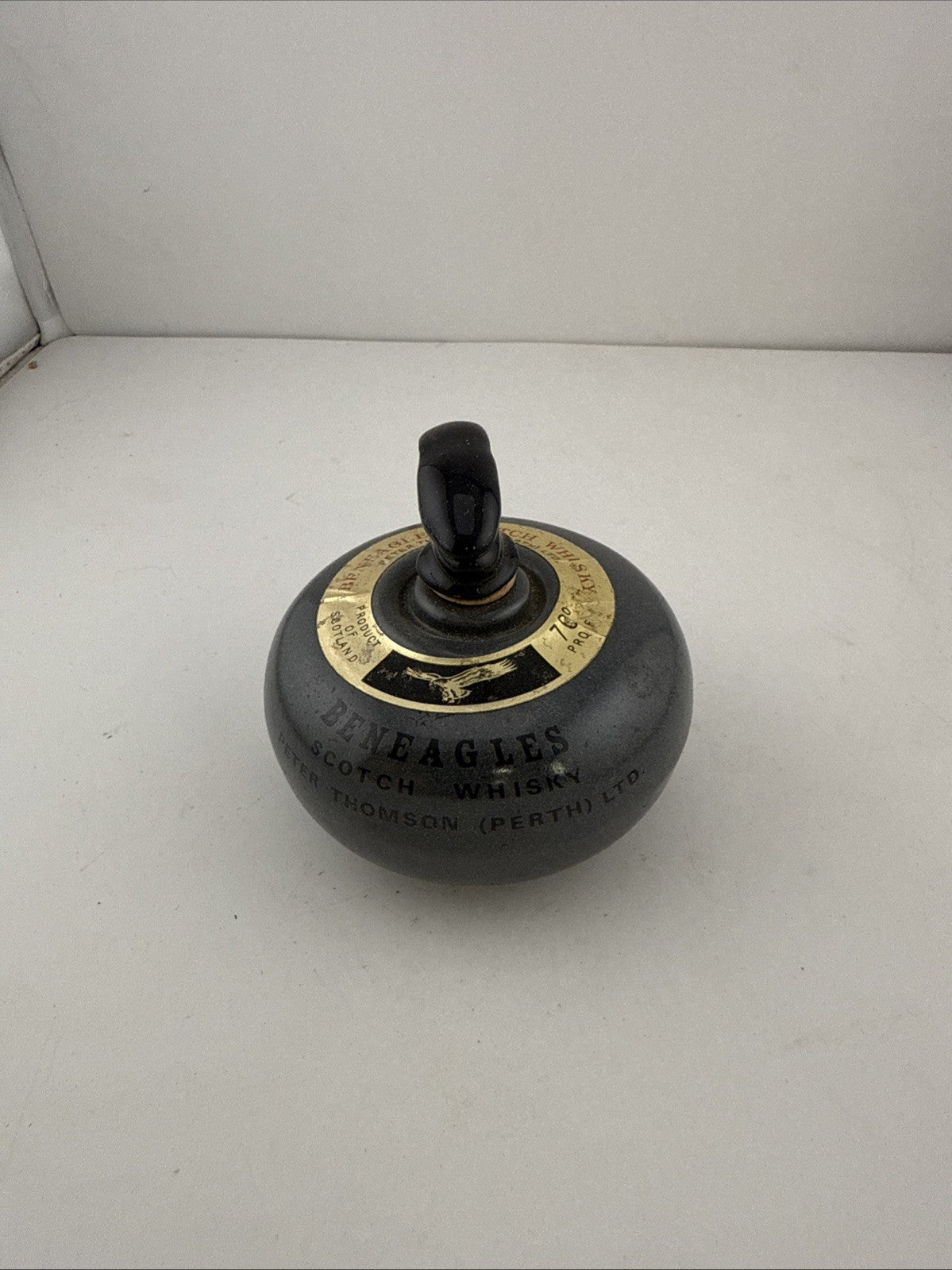 vintage  Scotch whisky ceramic decanter, produced by Peter Thomson (Perth) Ltd