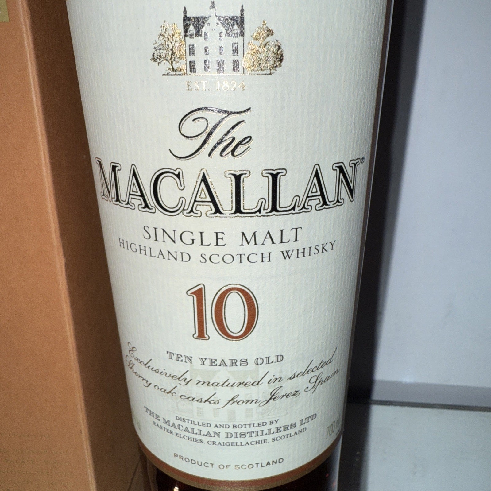 The Macallan 10 year  Single Highland Malt 700ml Bottled 2010 Boxed