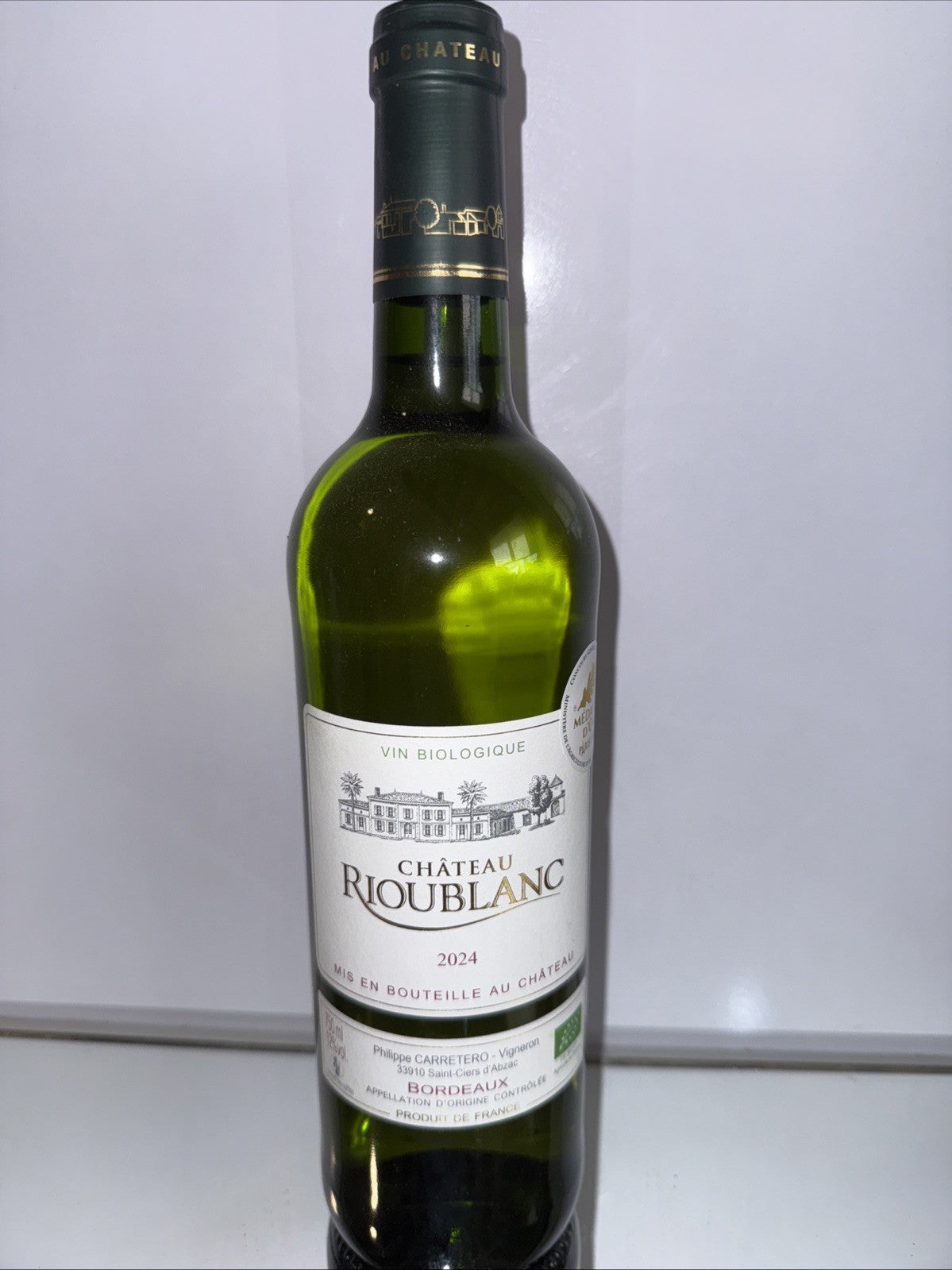 Château Rioublanc Bordeaux Blanc 2024