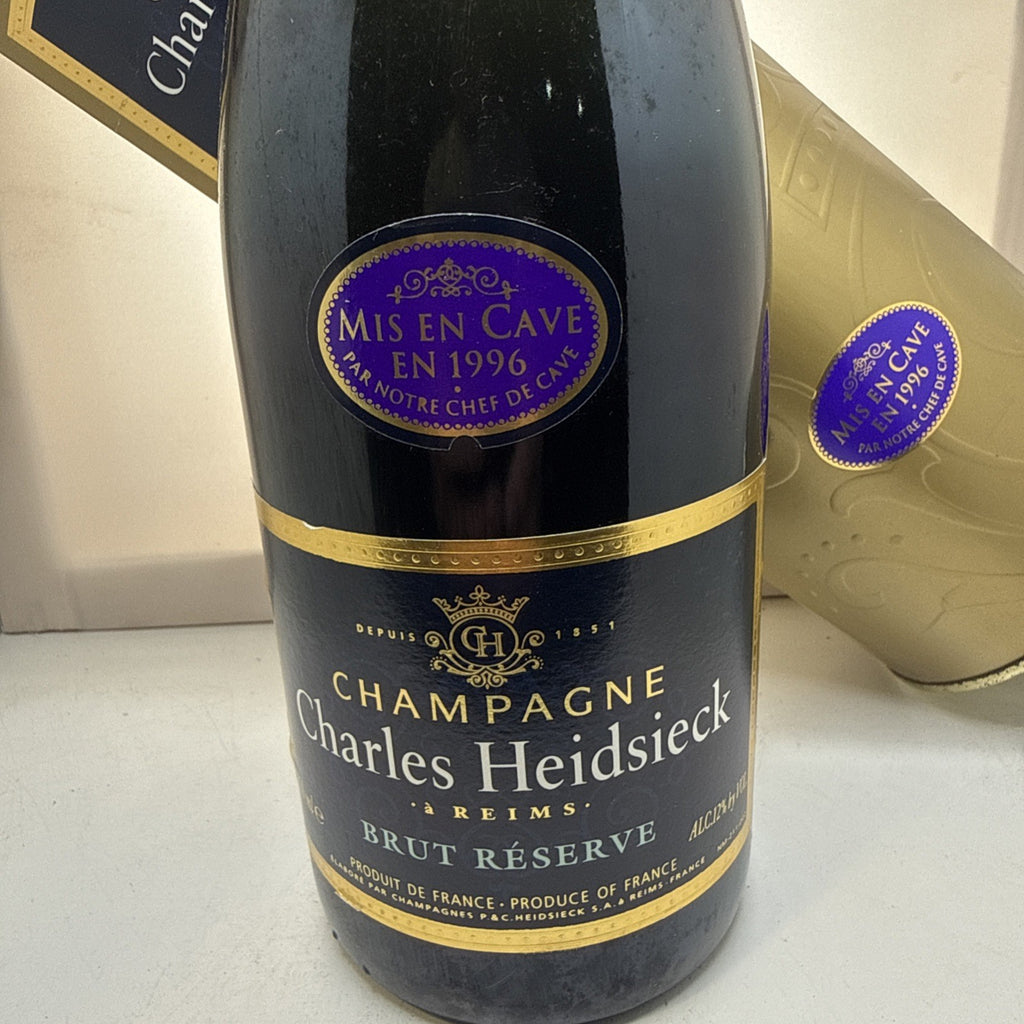 Charles Heidsieck Brut Reserve — Mis en Cave 1996 — Cellared — Tube — Mature