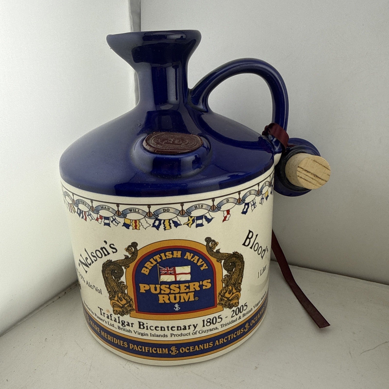 Pusser’s Rum Nelson’s Blood Trafalgar Bicentenary 1805–2005 1L 47.75% Full
