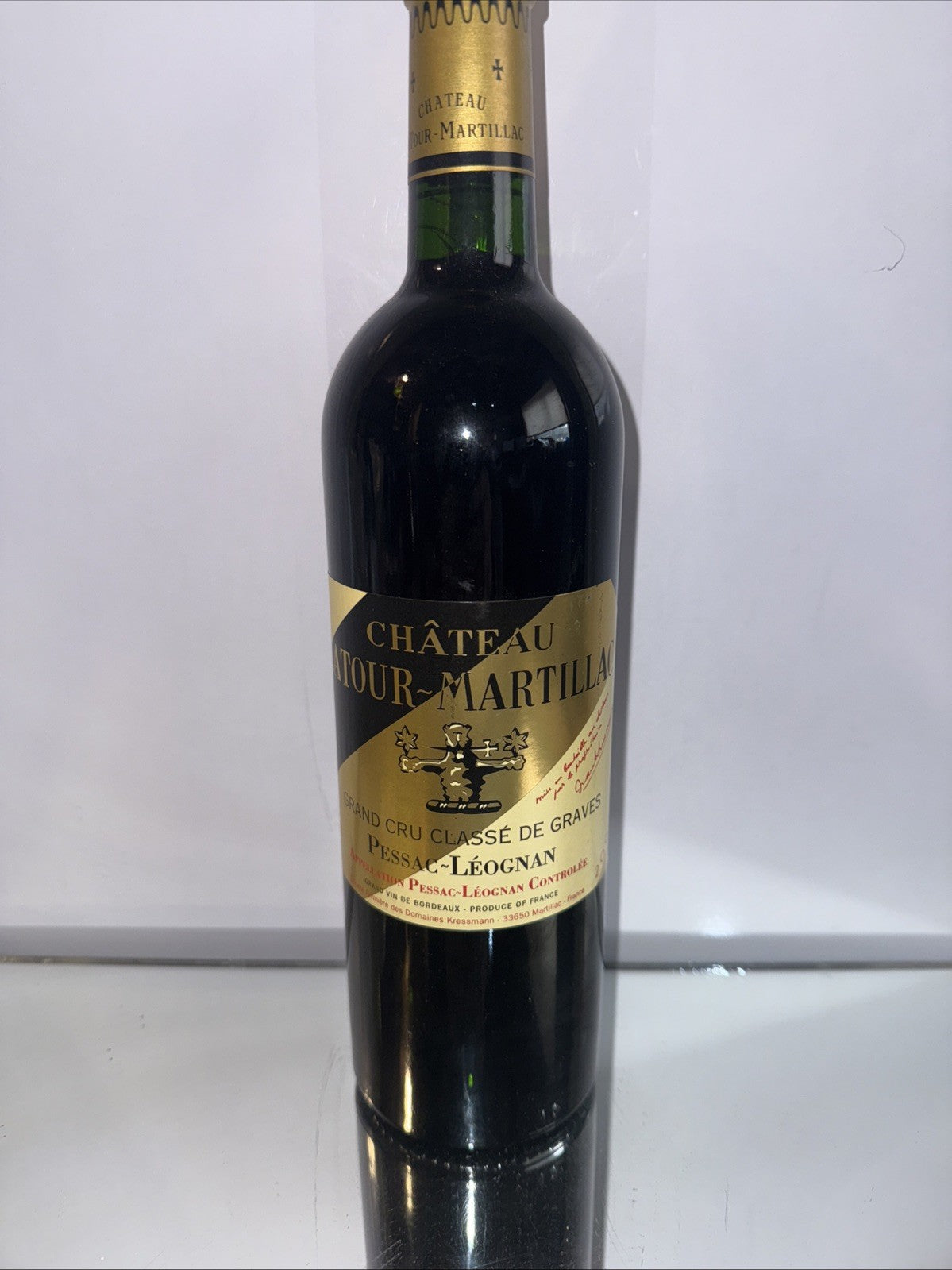 75cl bottle of 2002 Château Latour-Martillac red wine