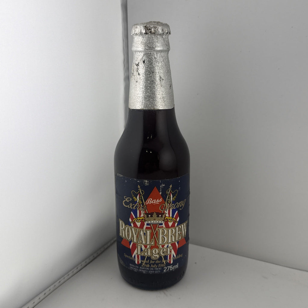 “1981 Bass Royal Brew Extra Strong Lager Charles Diana Royal Wedding 275ml”