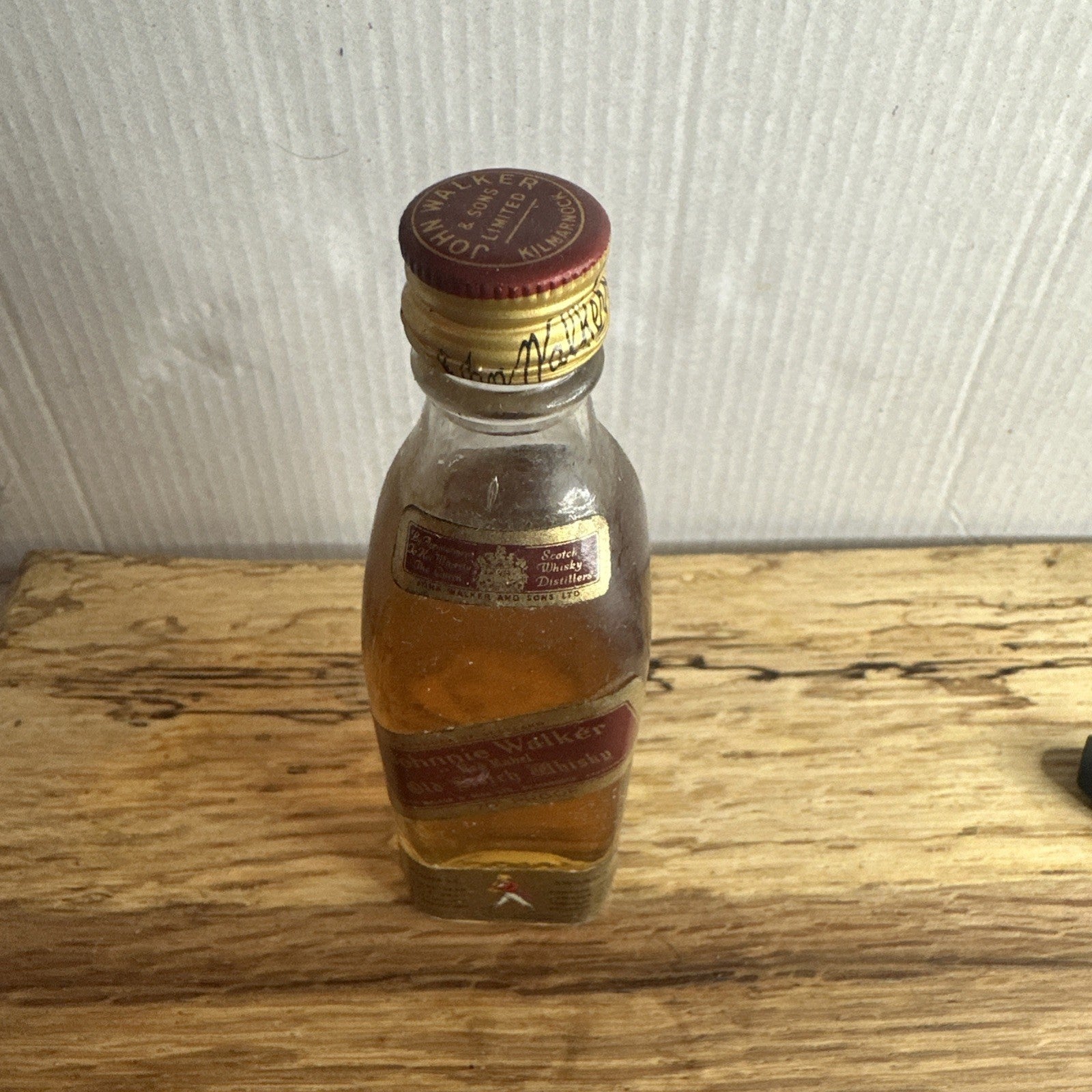 Johnnie Walker Red Label Old Scotch Whisky Miniature 1960s