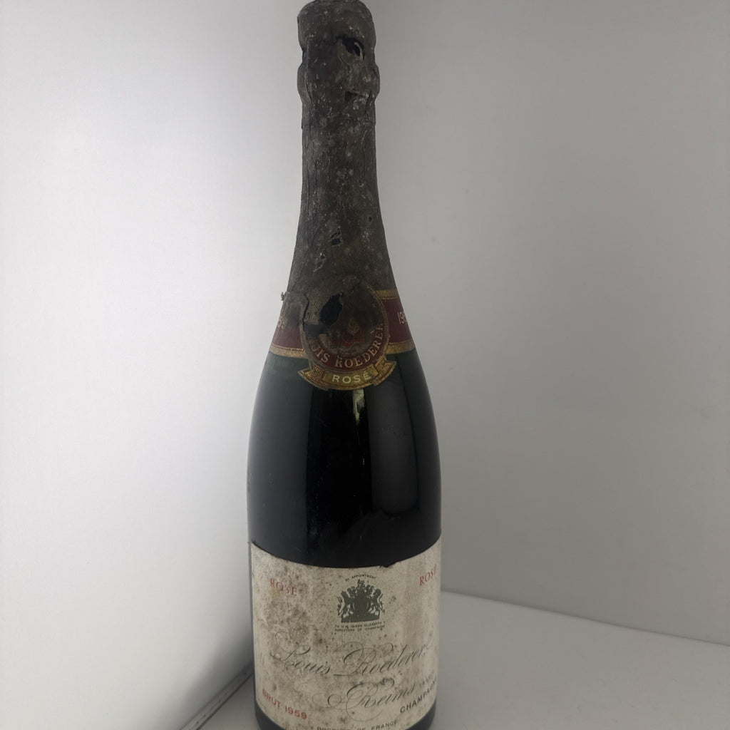 1959 Louis Roederer Rosé Brut Vintage Champagne Bottle Collectable Condition
