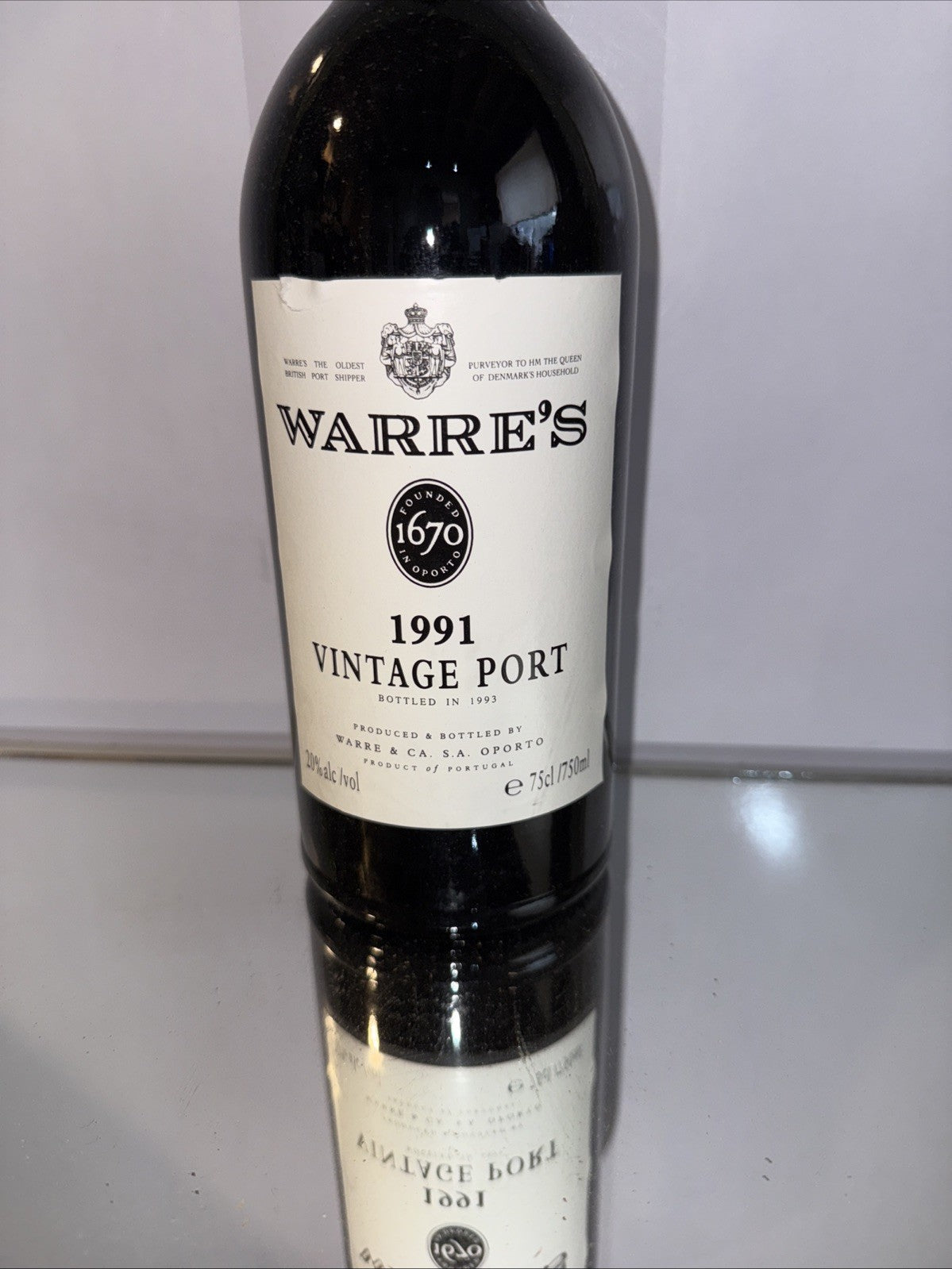 Warre's 1991 Vintage Port ( Perfectly Storage Since New)