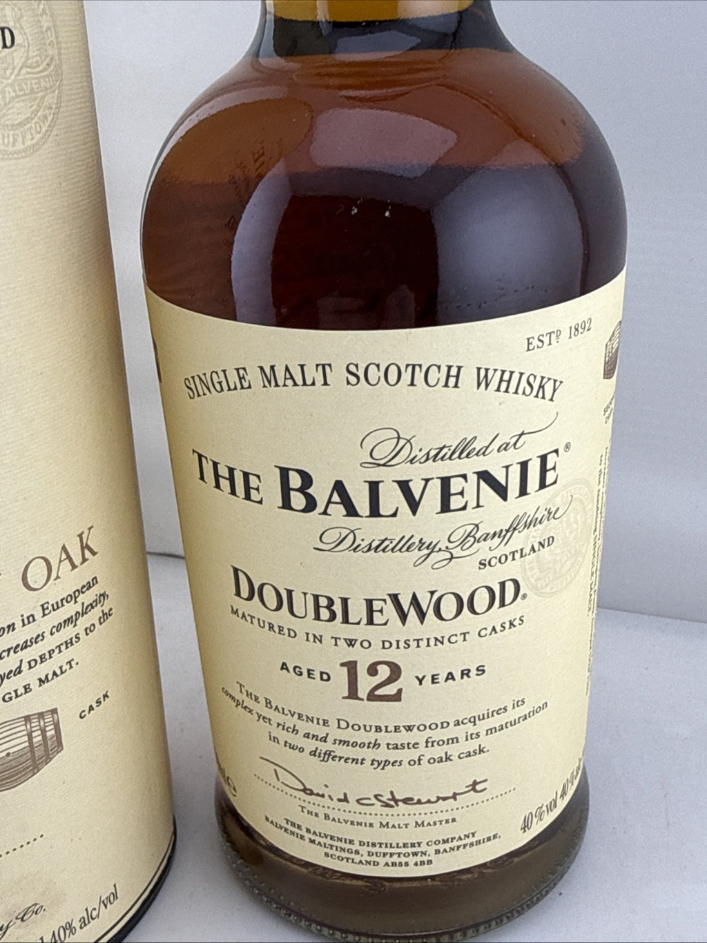 The Balvenie DoubleWood 12 Year Old Single Malt Scotch Whisky 70cl Boxed