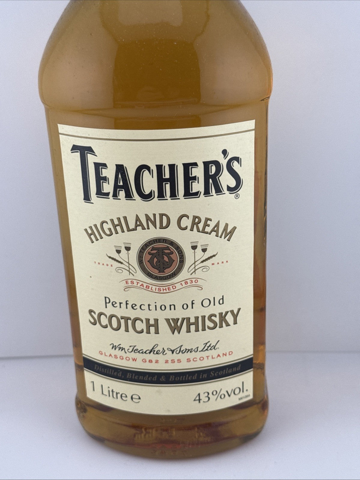 Teachers Highland Cream Whisky Early 90s Bottled 1L 43%abv Export Strength