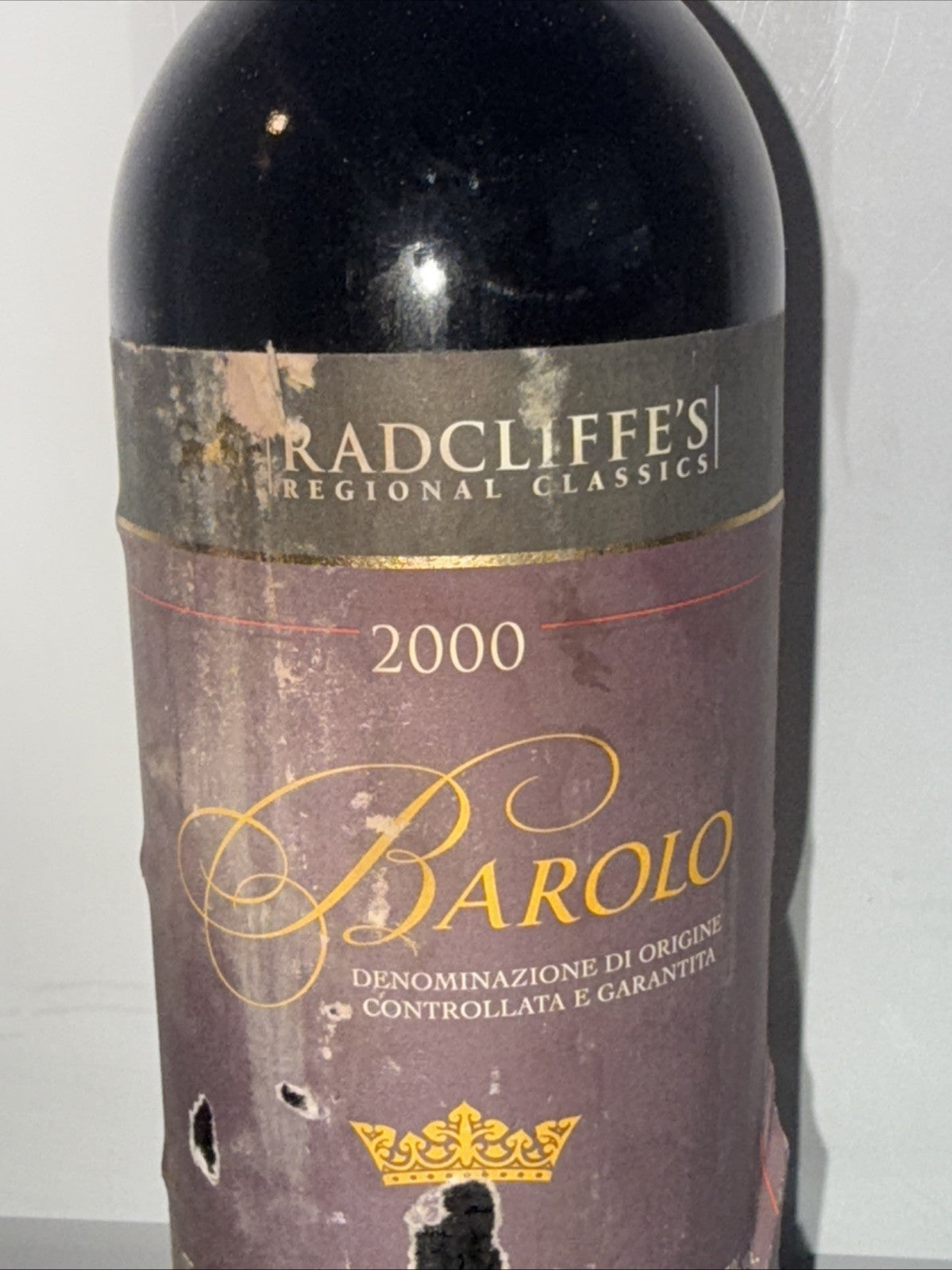 2000 Radcliffe's Regional Classics Barolo Vintage Rare