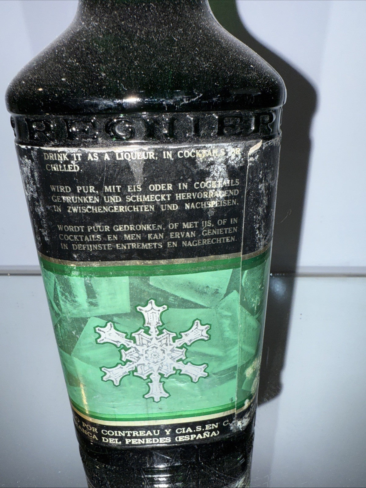 Regnier Crème De Menthe Liquour   1970s