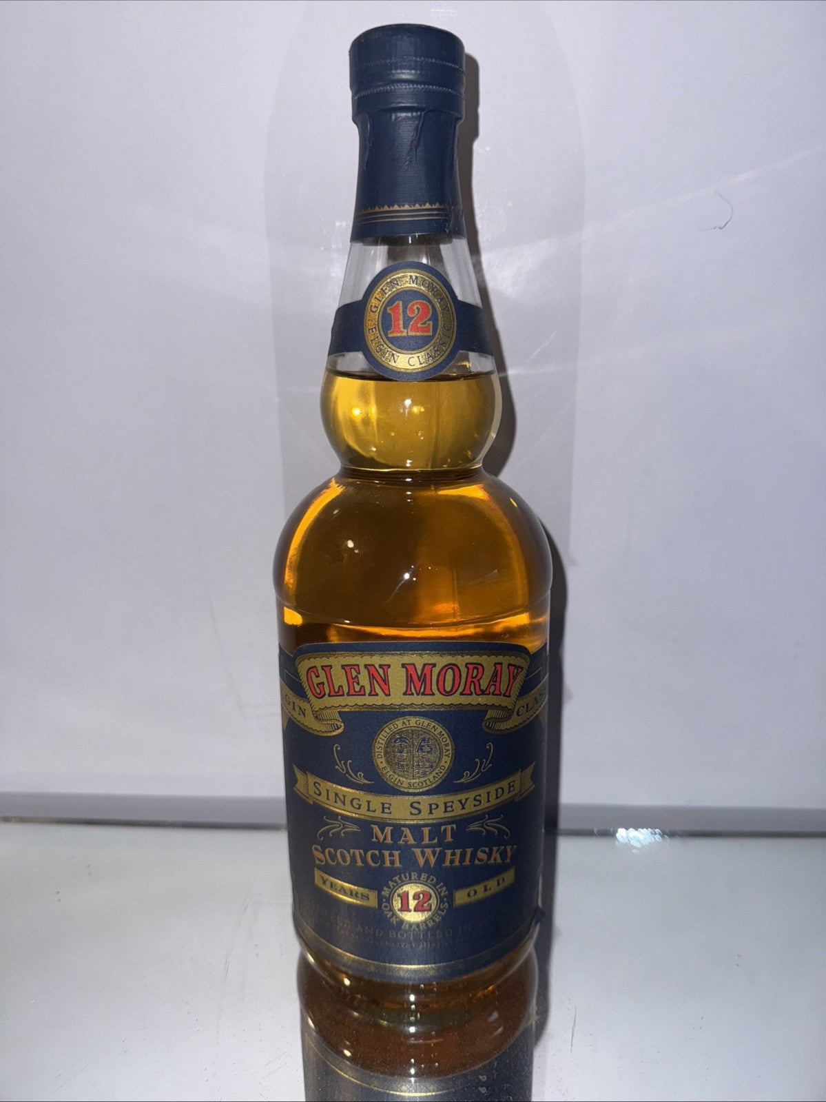 Glen Moray 12 Year Old Single Malt Scotch Whisky 1990s Bottle