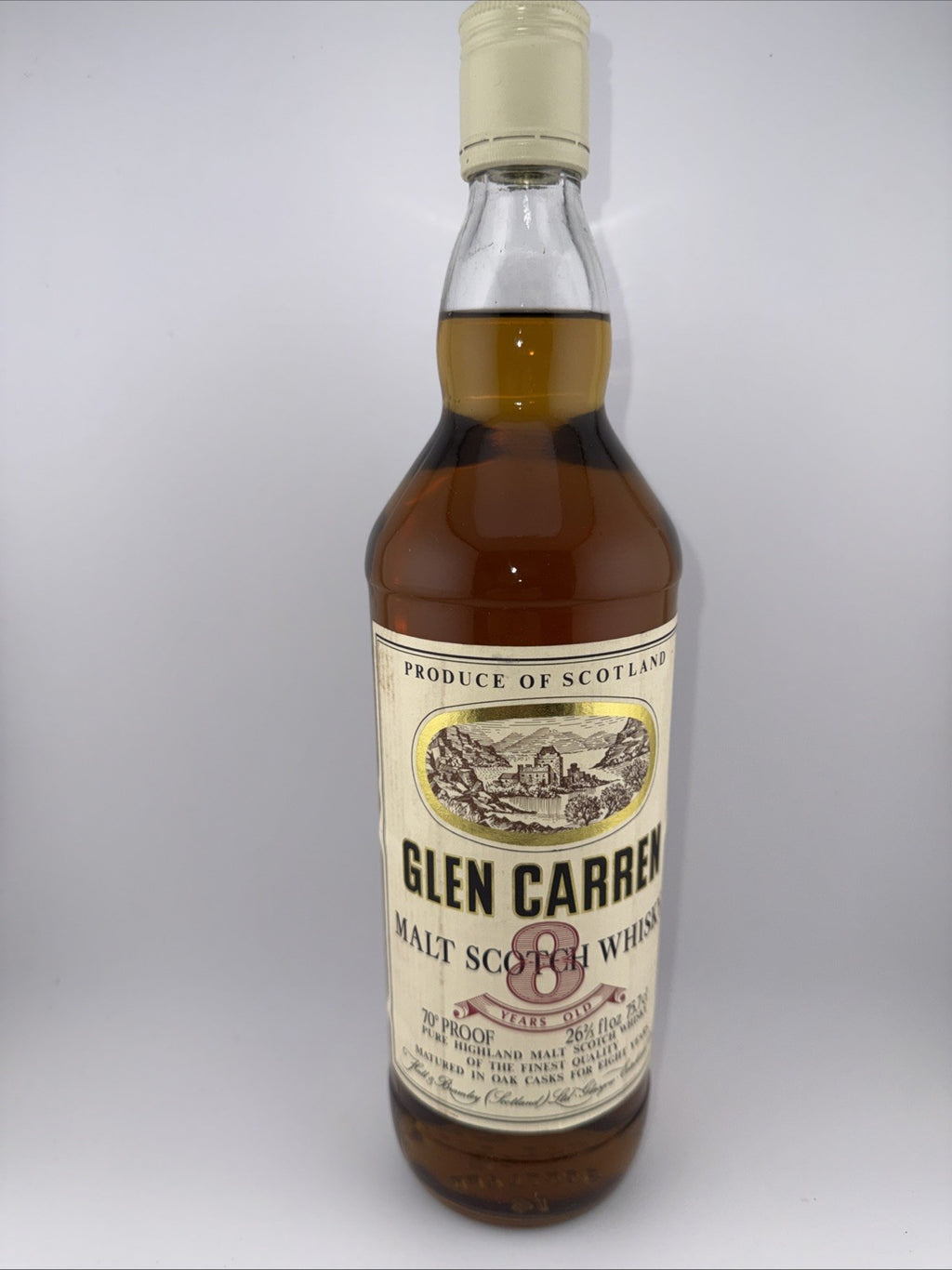 Glen Carren 8 yo Highland Malt Scotch (vintage) 1960s Bottle