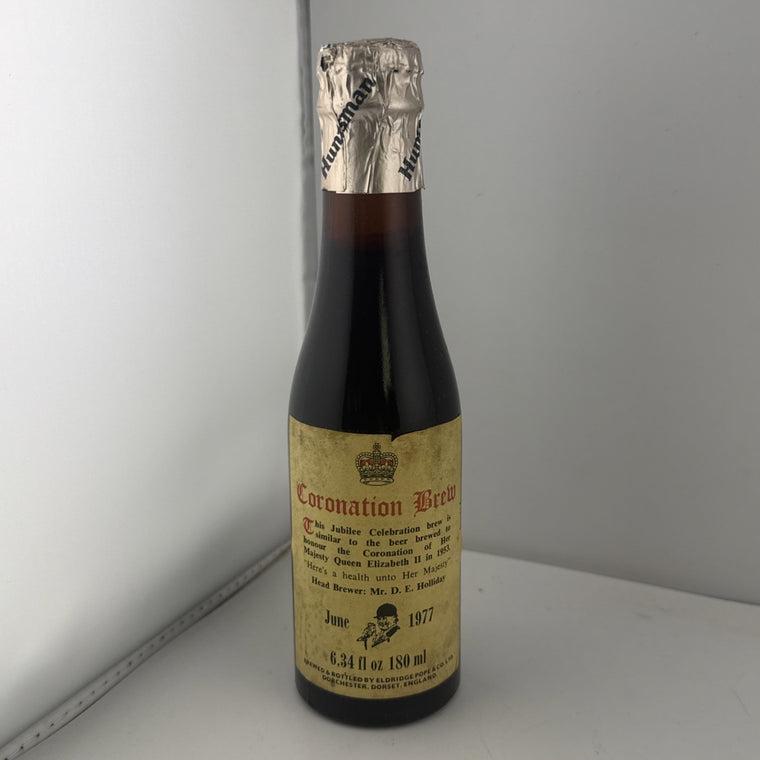 “1977 Coronation Brew Jubilee Ale Eldridge Pope Mini Bottle 180ml Full”