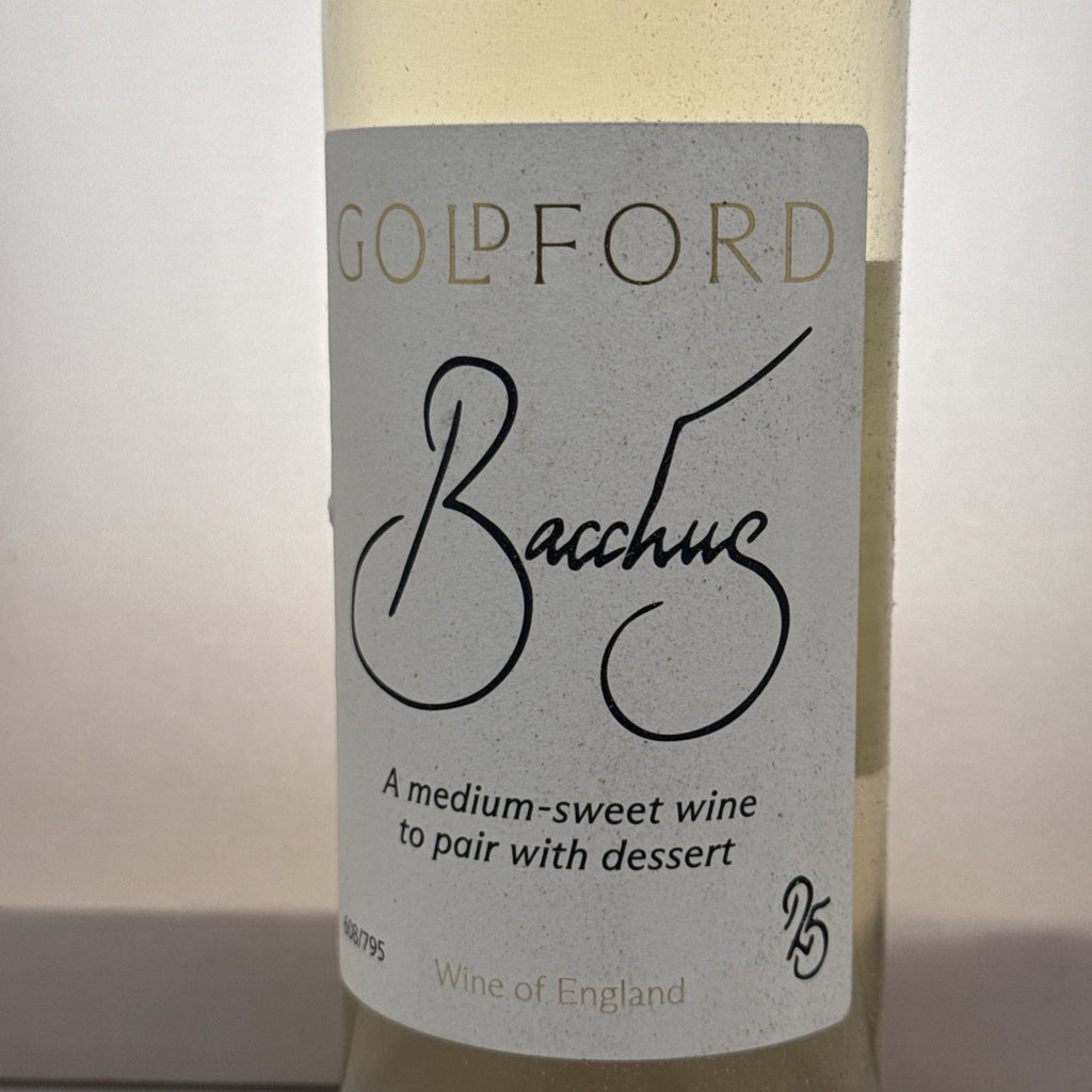 Golford Bacchus English white wine, modern bottling