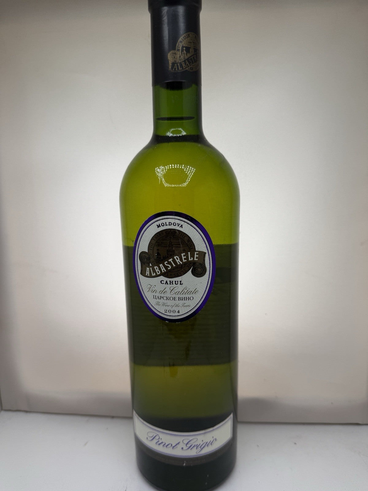 Albastrele Pinot Grigio 2004, 22 years old — dry, Moldovan white