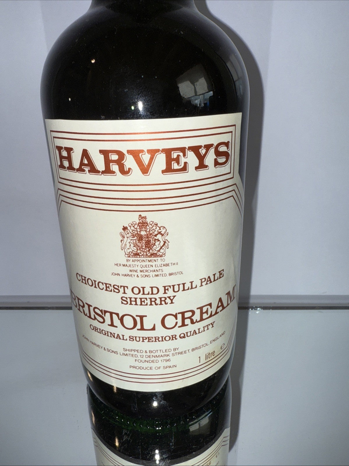 Harvey's Bristol Cream Sherry 1LBottled 1980s vintage matured cheapest available