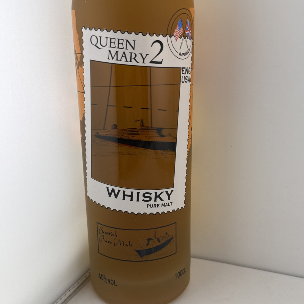 Queen Mary 2 Pure Malt Scotch Whisky 1L Cunard Ocean Liner Bottle