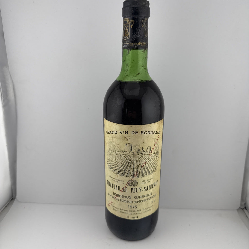 1975 Château Le Peuy-Saincrit Bordeaux Supérieur –mixed Fills Vintage