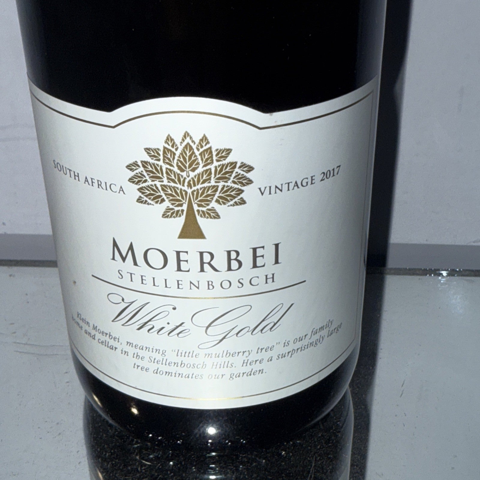2017 vintage of Klein Moerbei “White Gold” Chardonnay-Semillon
