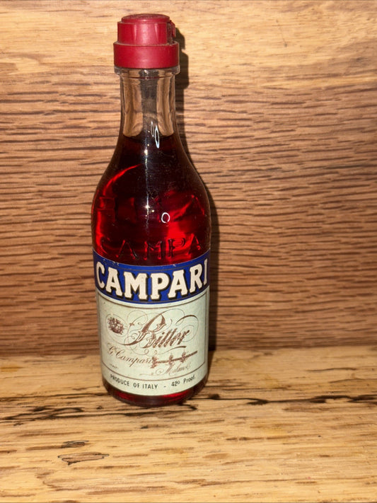 1970s Campari Bitters  Miniature Vintage Full