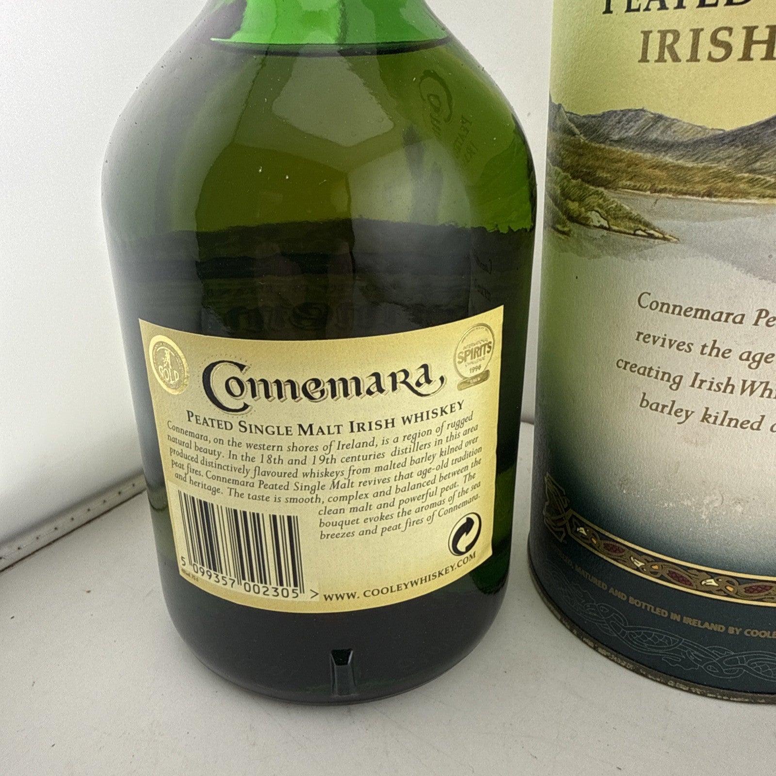 Connemara Peated Single Malt Irish Whiskey, older presentation, 70cl, 40%