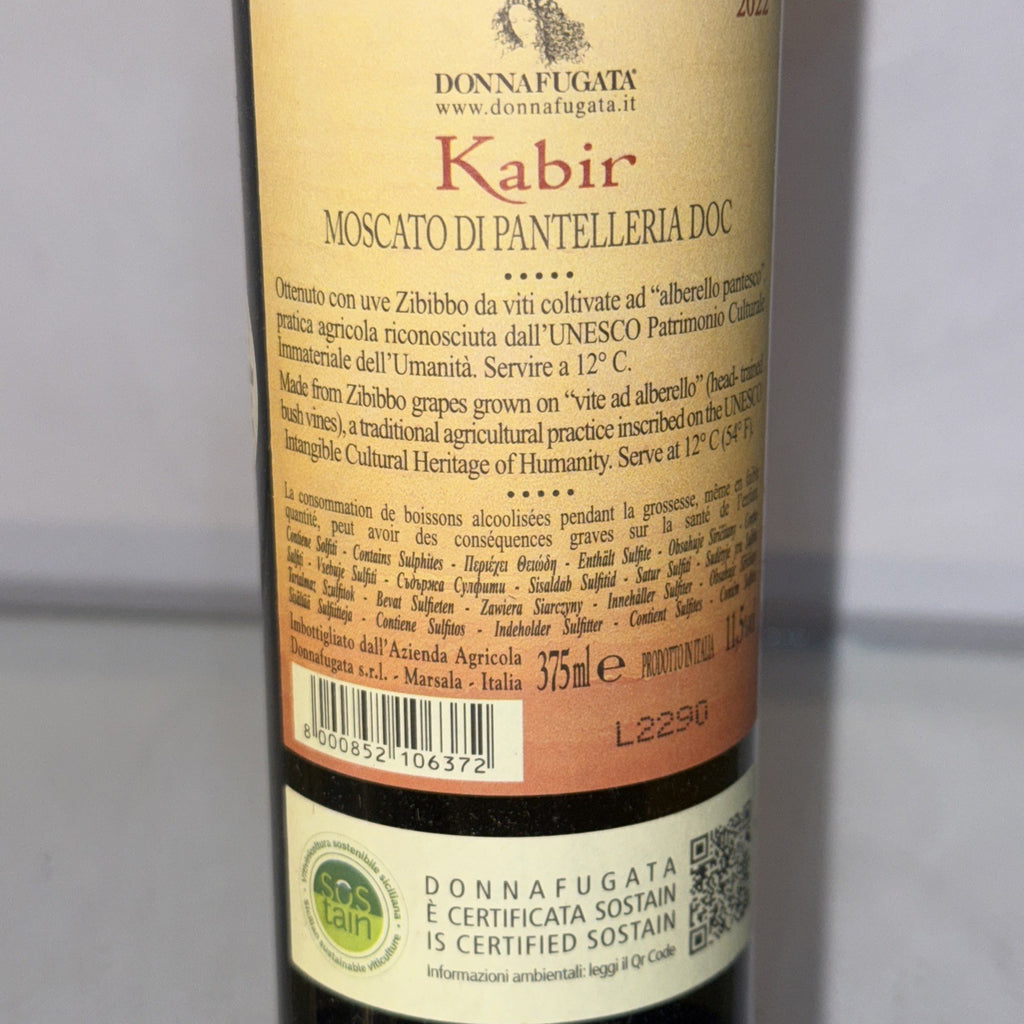 Kabir Moscato di Pantelleria DOC 2022 by Donnafugata