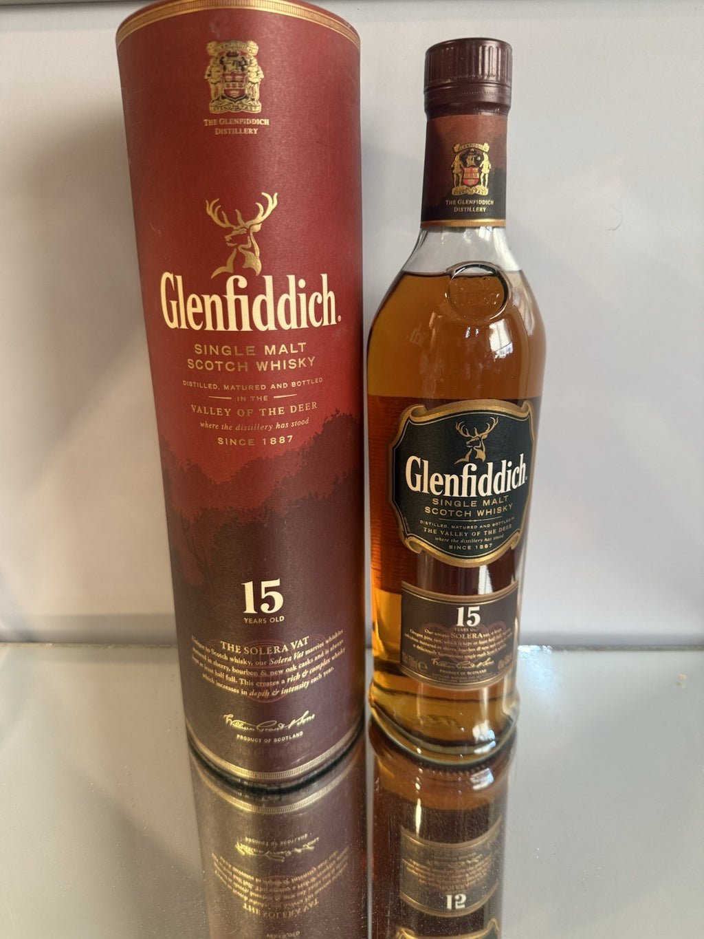 Glenfiddich 15 Year Old Solera Vat  Malt Whisky Boxed 2019