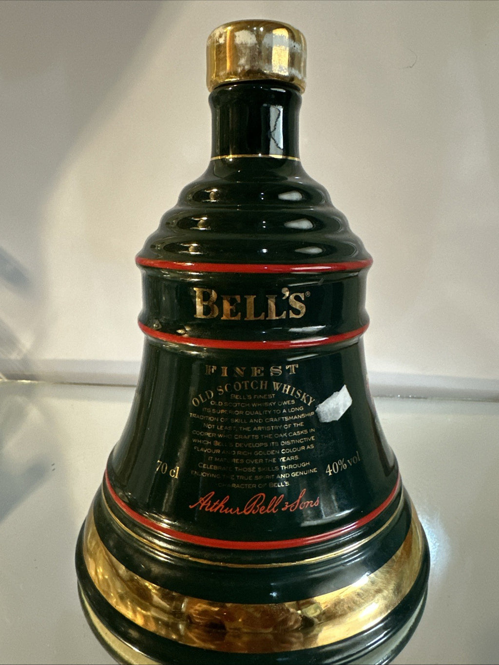 Bells Whisky 75cl decanter Christmas 1992 vintage matured