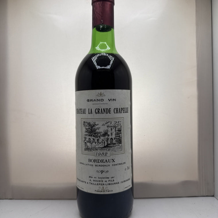 Château La Grande Chapelle Bordeaux 1982 Vintage Red Wine 75cl