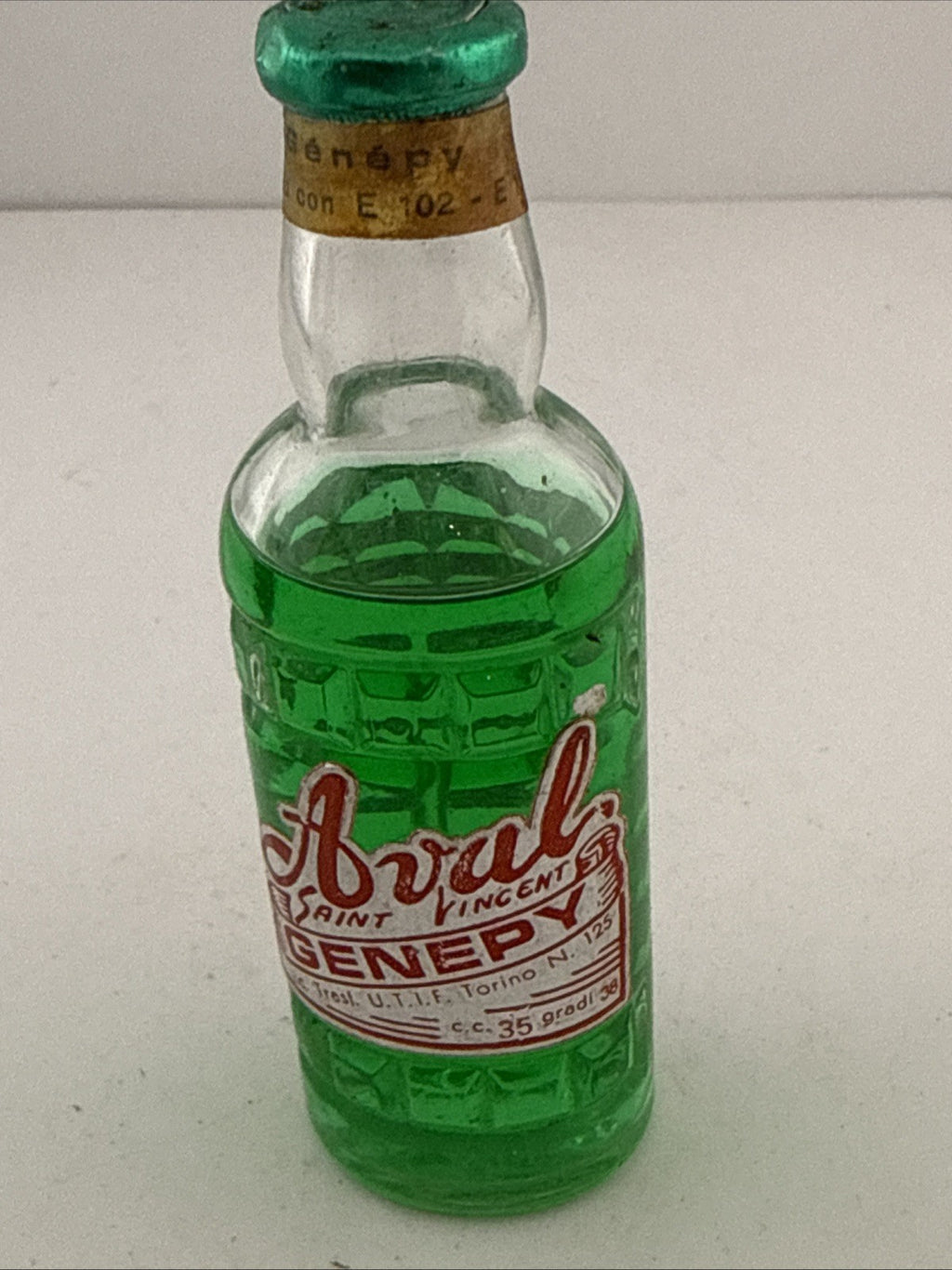 Vintage Arul Genepy Saint Vincent Miniature Italian Herbal Liqueur Torino