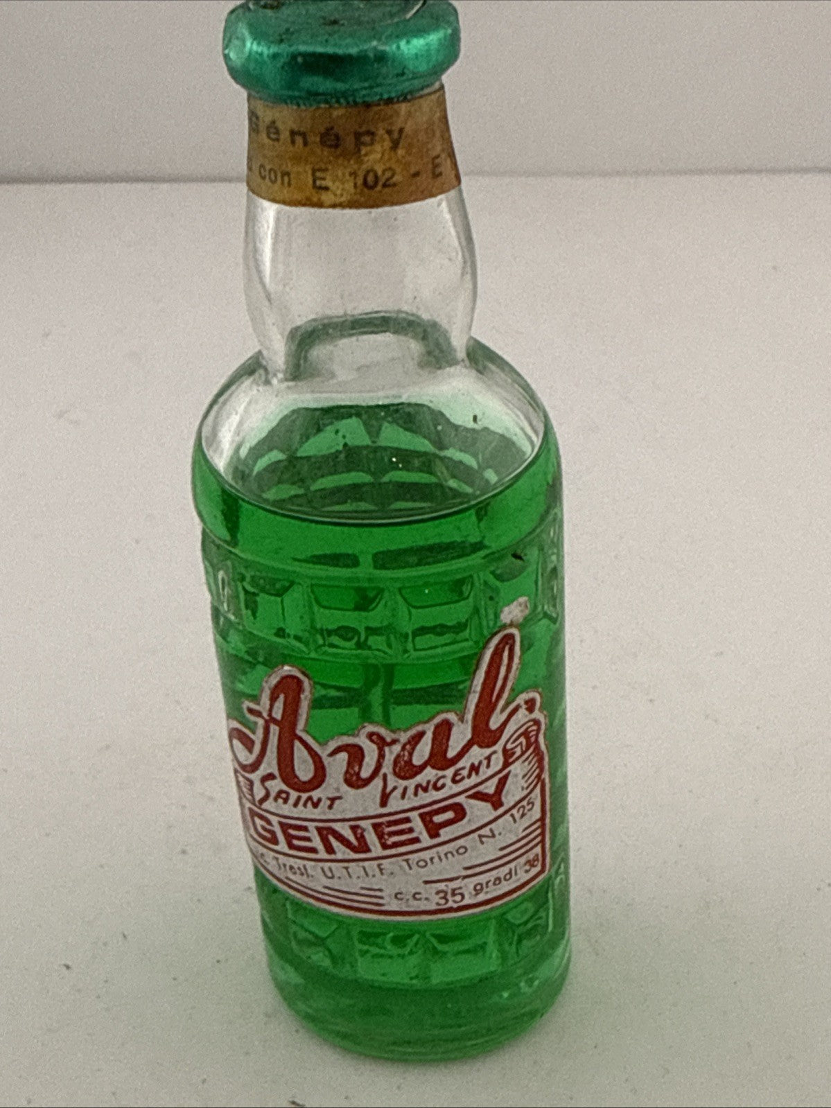 Vintage Arul Genepy Saint Vincent Miniature Italian Herbal Liqueur Torino