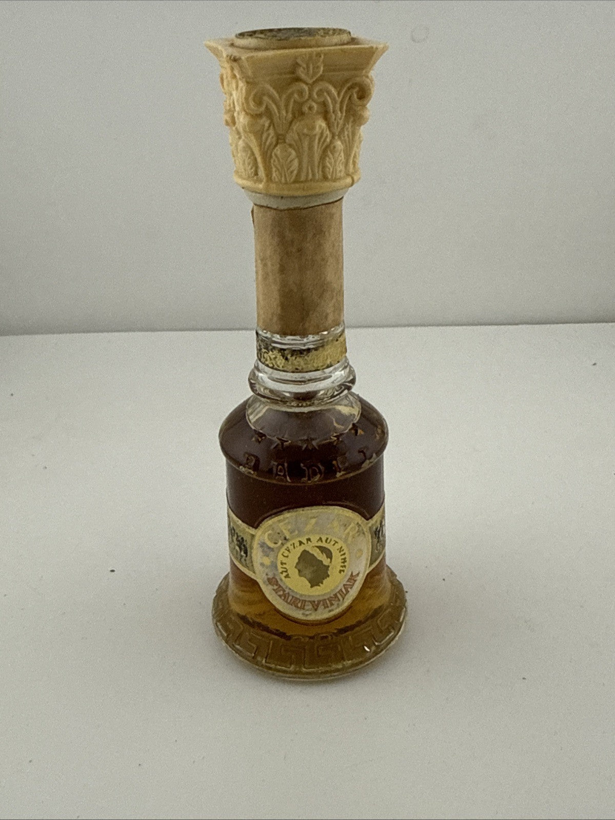 Vintage 1970s Cesar Stari Vinjak Brandy Yugoslavia Tall Bottle Zagreb