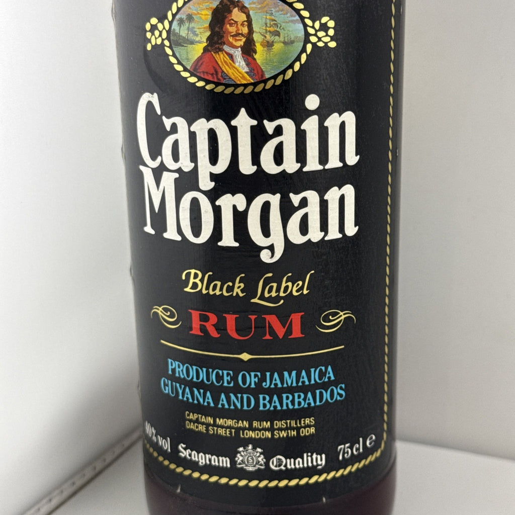 1980s Captain Morgan Black Label Rum 75cl 40% Seagram