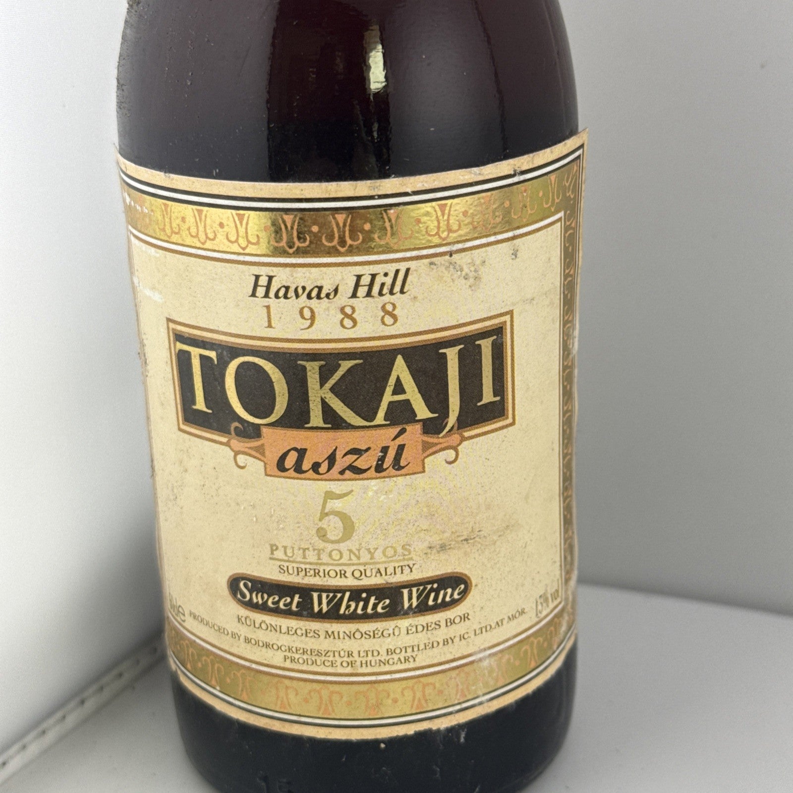 1988 Tokaji Aszu 5 Puttonyos Havas Hill Hungarian Sweet Wine