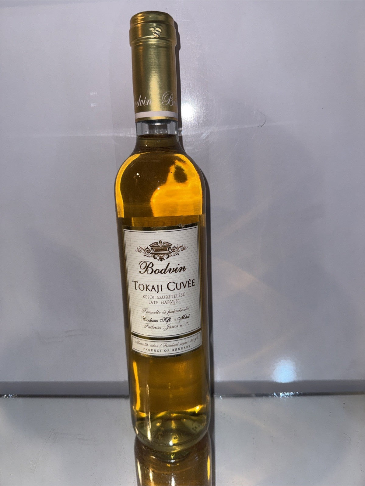 Bodvin Tokaji Cuvée – Late Harvest – 2014, 50cl, Hungary.