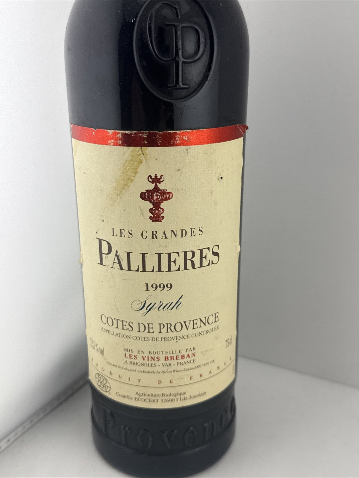 Les Grandes Pallieres Syrah 1999 Cotes de Provence Red Wine 75cl