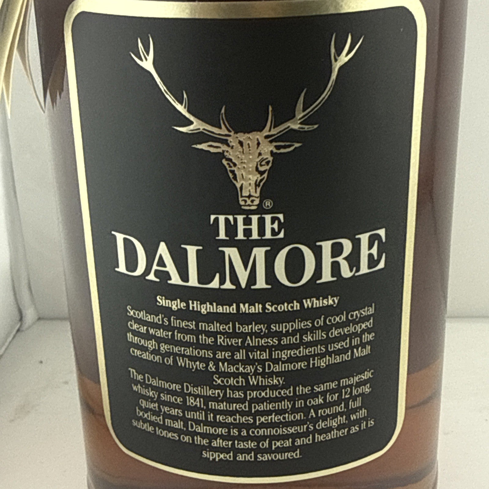 Dalmore 12 Year Old Single Malt Whisky 1L 43% 1980s Duty Free
