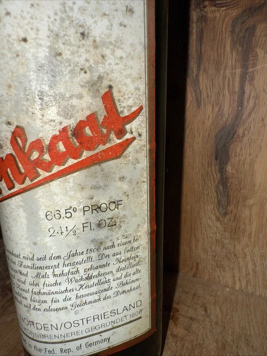 Doornkaat Schnapps 1970s 66.5 Proof 24 1/2 fl oz