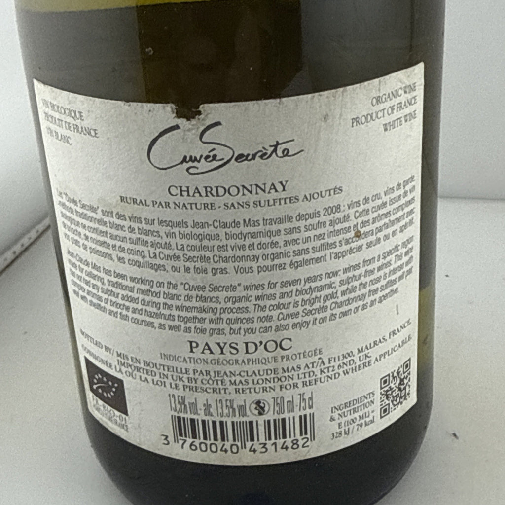 2024 Jean-Claude Mas Cuvée Secrète Chardonnay Organic 75cl