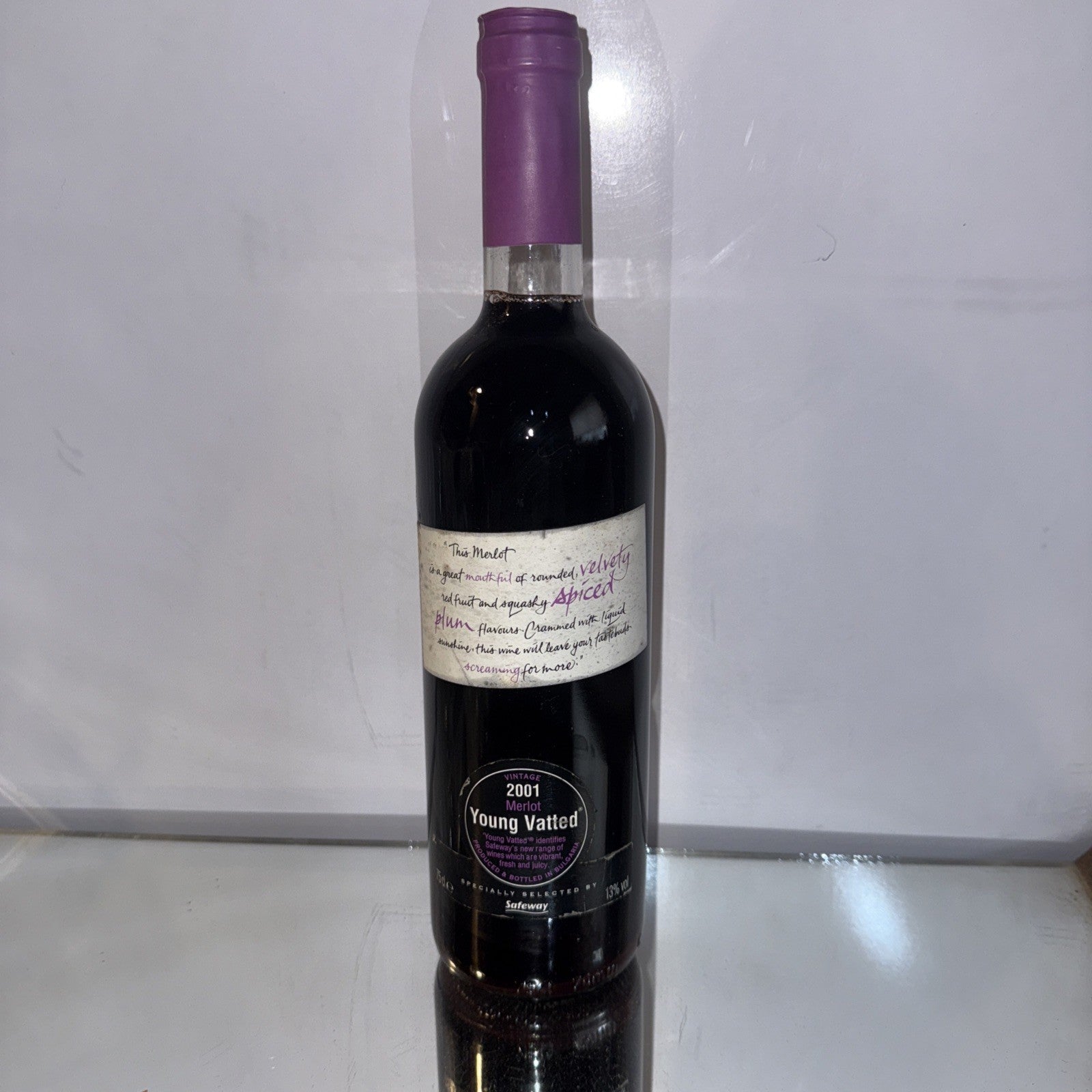 Safeway Bulgarian Merlot 2001