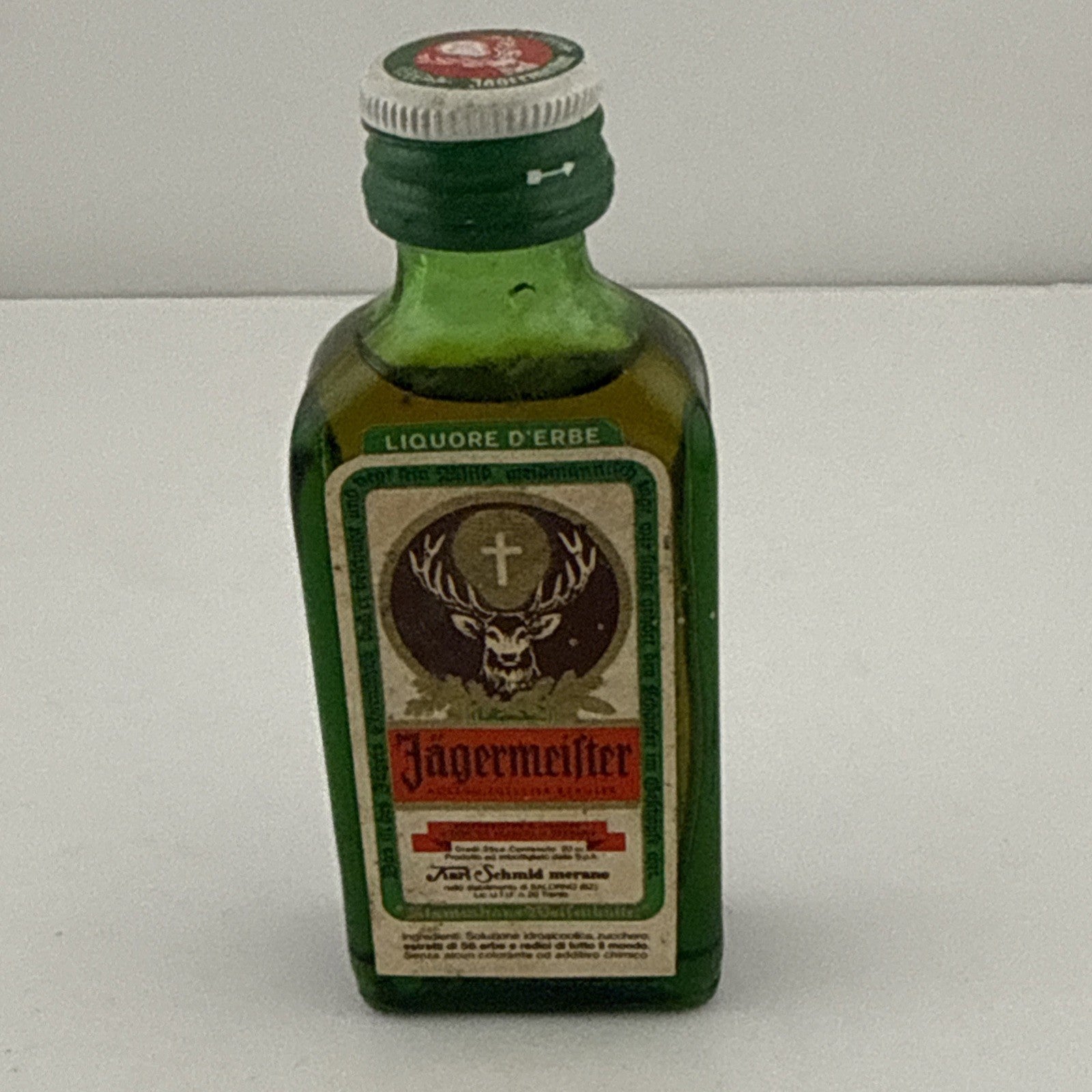Vintage Jägermeister Herbal Liqueur Miniature 1970s-80s