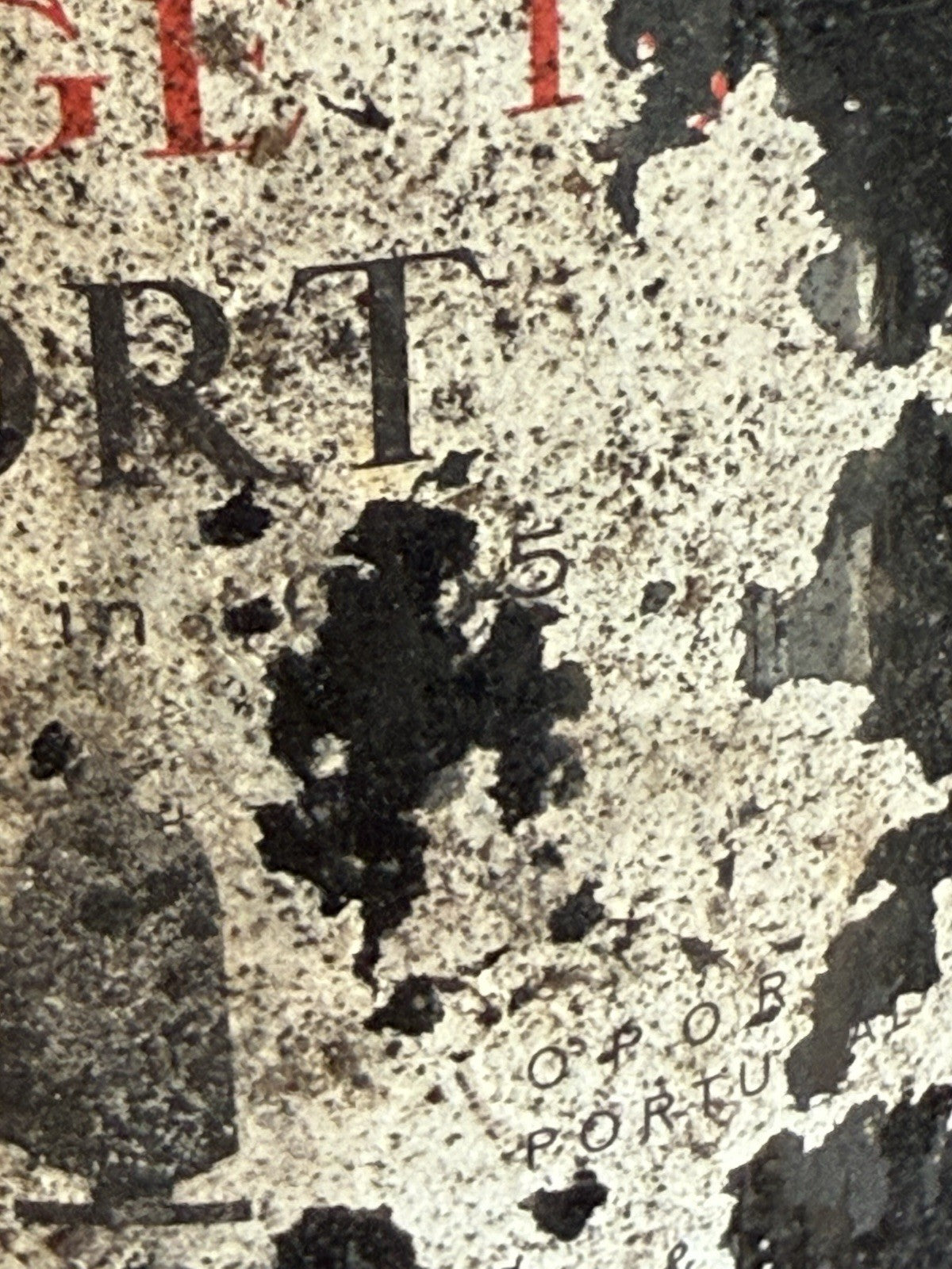 Sandemans 1965 vintage port Labels In Poor Cond. Capsule Intact