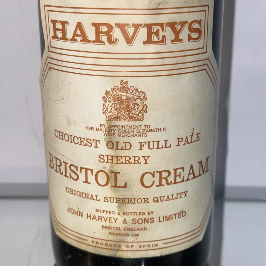 Harvey's Bristol Cream Sherry Bottled 1980s vintage matured cheapest available