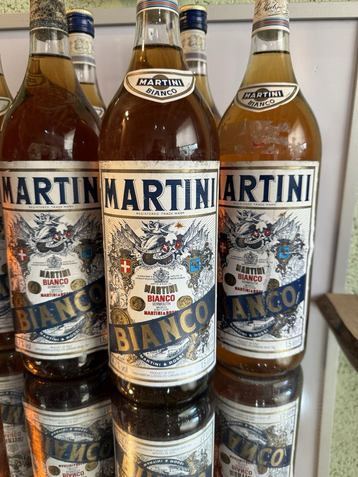 MARTINI BIANCO 1.5L VERMOUTH 1980/1990s Tatty Labels Sealed Full Vintage Bargain