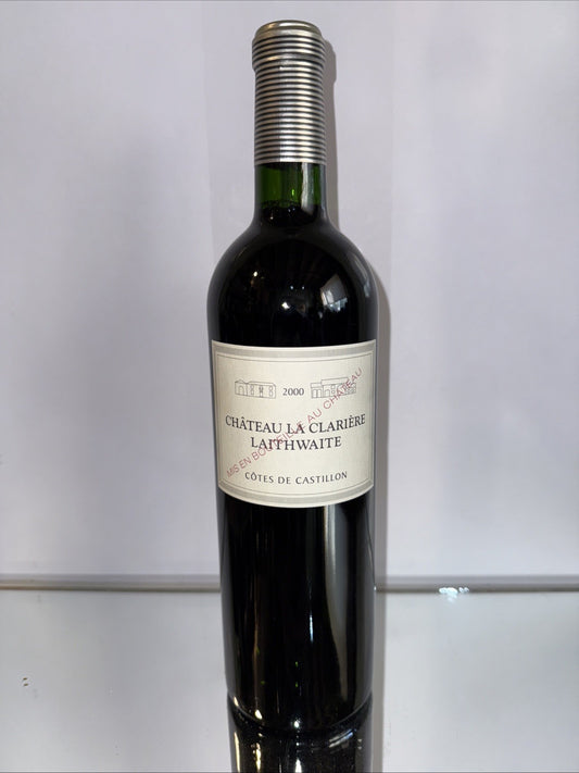Chateau La Clariere 2000 Cotes De Castillon