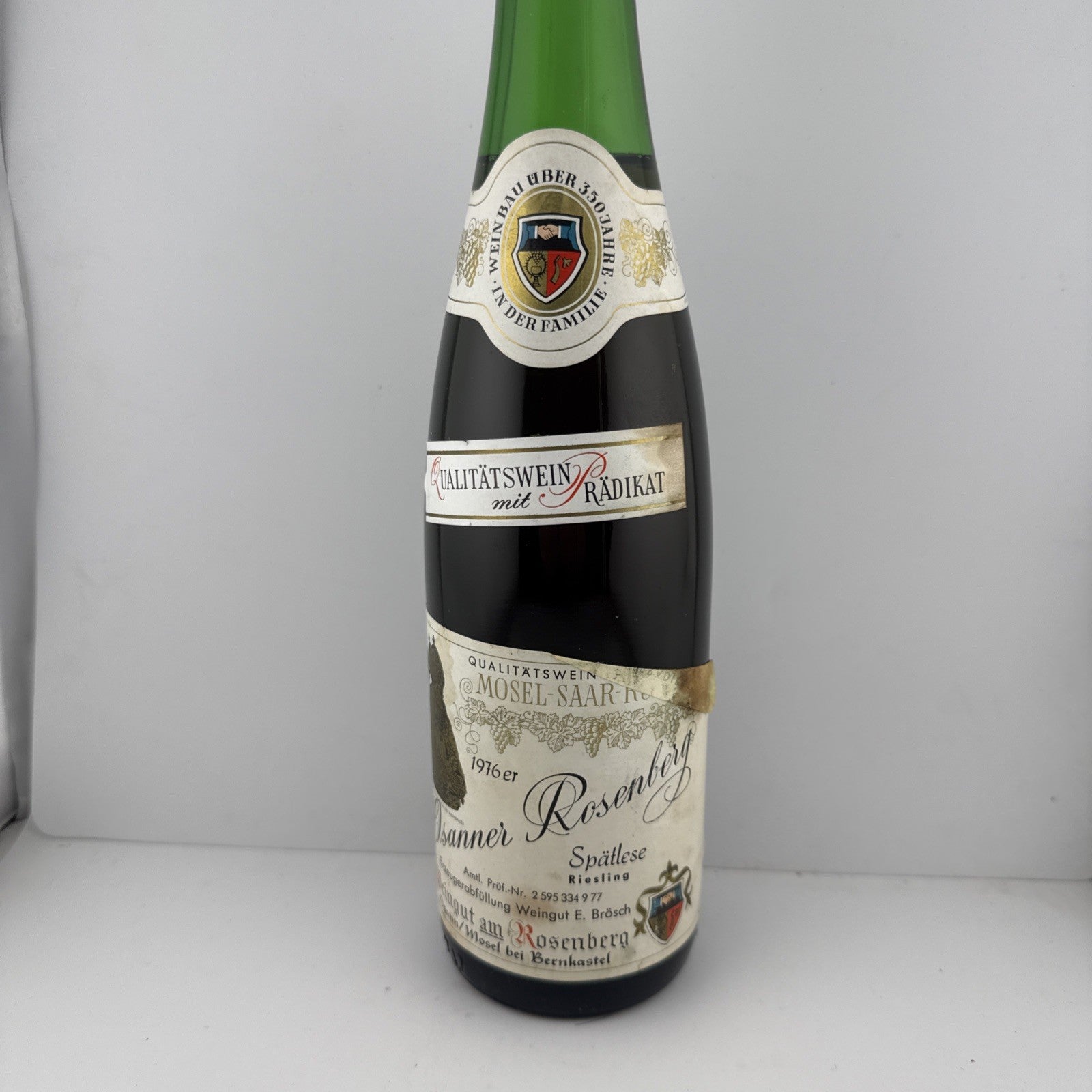 1976 Piesporter Rosenberg Riesling Spätlese – Mosel Well Kept