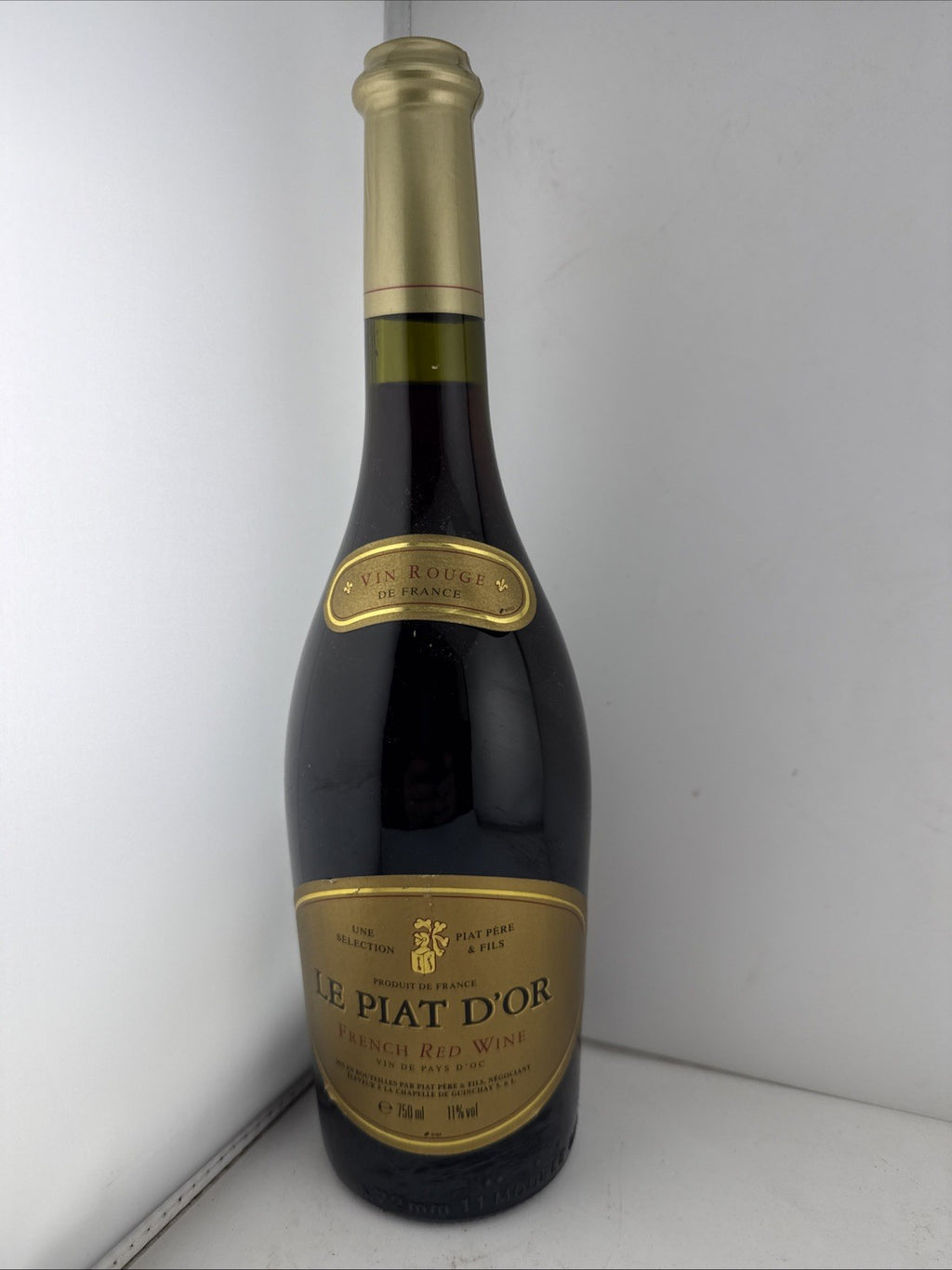Le Piat D’Or French Red Wine 750ml 11% Vol Vintage 1990s Unopened